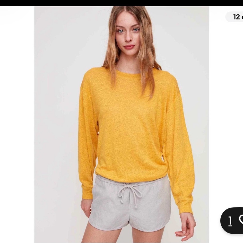 Aritzia Wilfred Habitus Linen Shorts